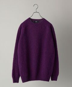 SHIPS / シップス ニット・セーター | 【SHIPS別注】HARLEY OF SCOTLAND:ウォッシャブル シャギー クルーネックニット