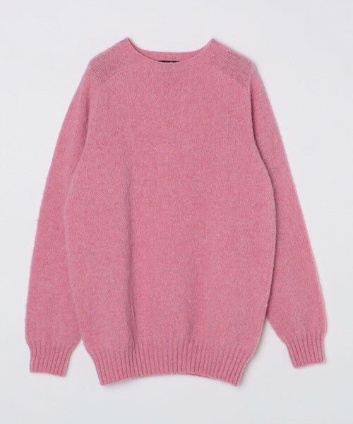 SHIPS / シップス ニット・セーター | 【SHIPS別注】HARLEY OF SCOTLAND:ウォッシャブル シャギー クルーネックニット | 詳細7