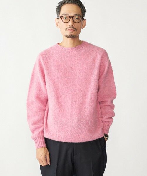 SHIPS / シップス ニット・セーター | 【SHIPS別注】HARLEY OF SCOTLAND:ウォッシャブル シャギー クルーネックニット | 詳細6