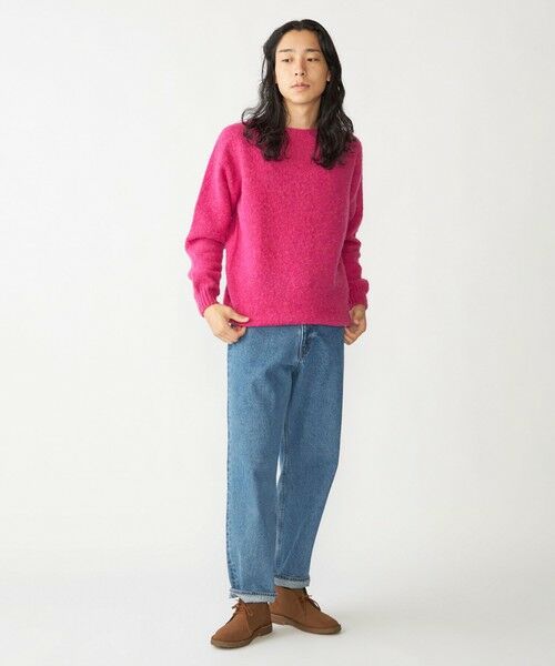 SHIPS / シップス ニット・セーター | 【SHIPS別注】HARLEY OF SCOTLAND:ウォッシャブル シャギー クルーネックニット | 詳細9