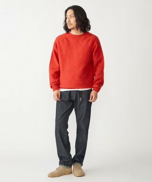 SHIPS / シップス ニット・セーター | 【SHIPS別注】HARLEY OF SCOTLAND:ウォッシャブル シャギー クルーネックニット | 詳細13