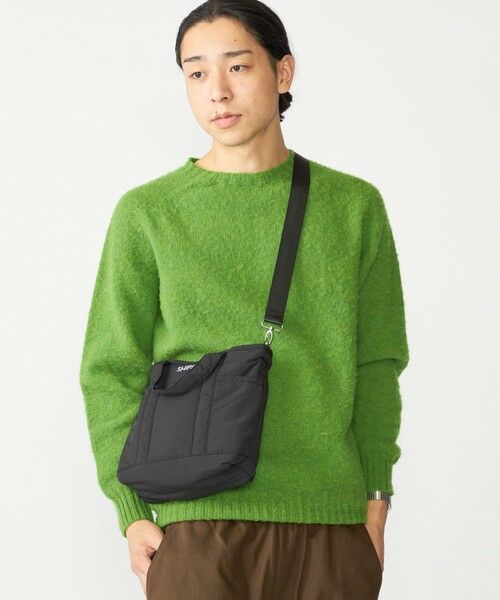 SHIPS / シップス ニット・セーター | 【SHIPS別注】HARLEY OF SCOTLAND:ウォッシャブル シャギー クルーネックニット(グリーン)