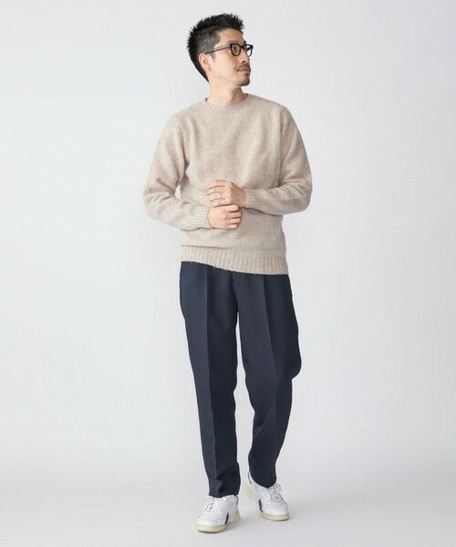 SHIPS / シップス ニット・セーター | 【SHIPS別注】HARLEY OF SCOTLAND: 〈手洗い可能〉 ラムズウール シャギー クルーネック ニット | 詳細7