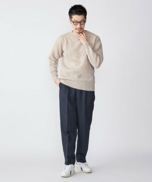 SHIPS / シップス ニット・セーター | 【SHIPS別注】HARLEY OF SCOTLAND: 〈手洗い可能〉 ラムズウール シャギー クルーネック ニット | 詳細8