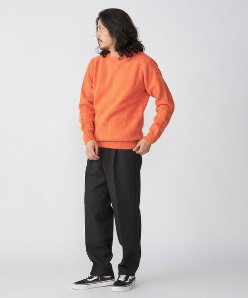 SHIPS / シップス ニット・セーター | 【SHIPS別注】HARLEY OF SCOTLAND: 〈手洗い可能〉 ラムズウール シャギー クルーネック ニット | 詳細15