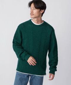 SHIPS / シップス ニット・セーター | SHIPS:〈手洗い可能〉ランダム アラン クルーネック プルオーバー ニット