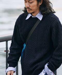 SHIPS / シップス ニット・セーター | SHIPS:〈手洗い可能〉ランダム アラン クルーネック プルオーバー ニット