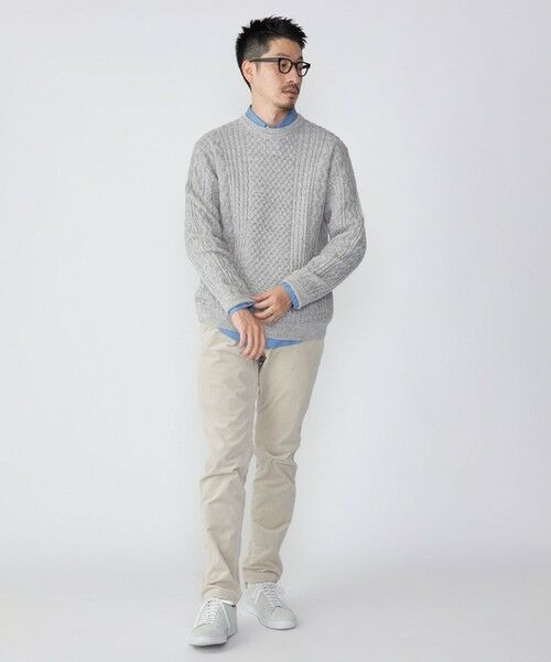 SHIPS / シップス ニット・セーター | SHIPS:〈手洗い可能〉ランダム アラン クルーネック プルオーバー ニット | 詳細6
