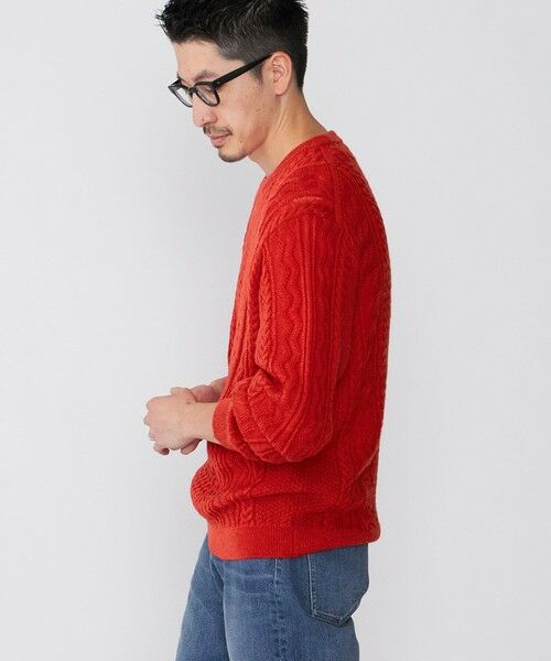 SHIPS / シップス ニット・セーター | SHIPS:〈手洗い可能〉ランダム アラン クルーネック プルオーバー ニット | 詳細15