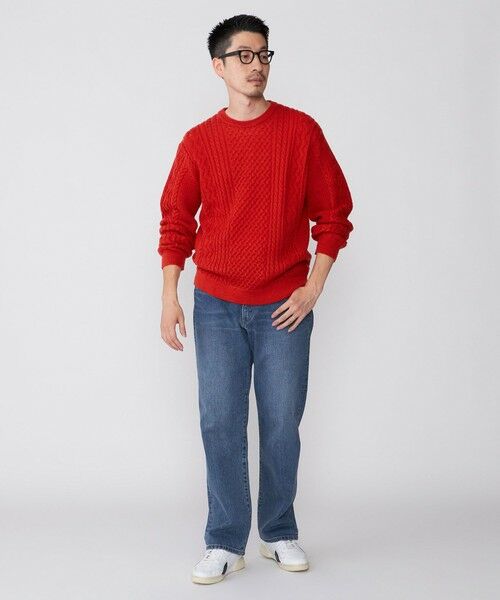 SHIPS / シップス ニット・セーター | SHIPS:〈手洗い可能〉ランダム アラン クルーネック プルオーバー ニット | 詳細18