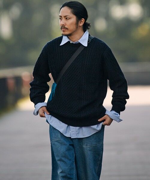 SHIPS / シップス ニット・セーター | SHIPS:〈手洗い可能〉ランダム アラン クルーネック プルオーバー ニット | 詳細29