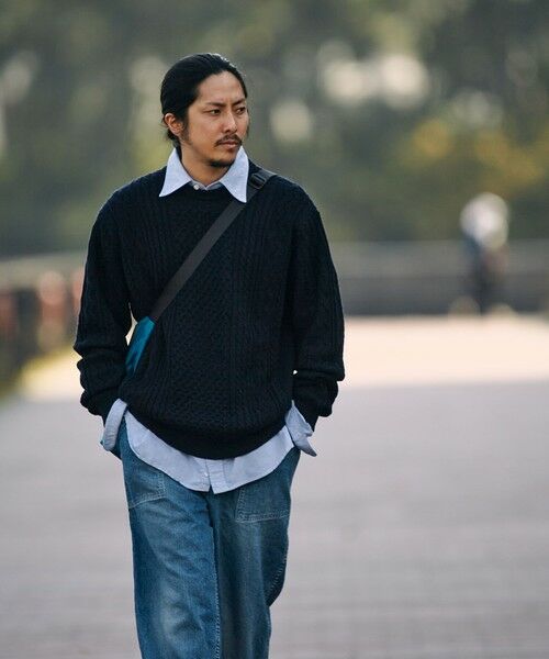 SHIPS / シップス ニット・セーター | SHIPS:〈手洗い可能〉ランダム アラン クルーネック プルオーバー ニット | 詳細30