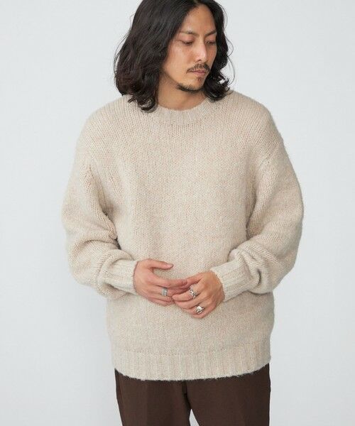 SHIPS / シップス ニット・セーター | SHIPS: フラッフィー メランジ クルーネック プルオーバー ニット | 詳細4