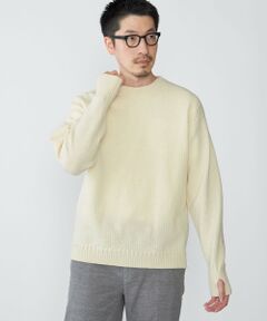 SHIPS / シップス ニット・セーター | SHIPS: 奥山メリヤス ブリティッシュ ウール クルーネック ニット