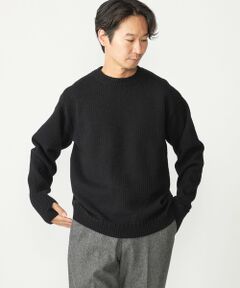 SHIPS / シップス ニット・セーター | SHIPS: 奥山メリヤス ブリティッシュ ウール クルーネック ニット