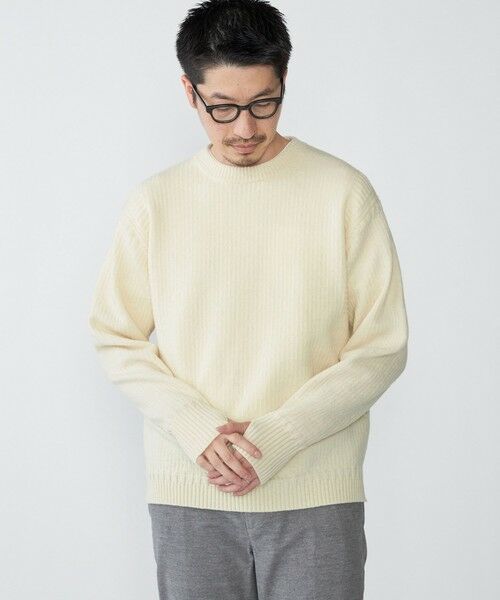 SHIPS / シップス ニット・セーター | SHIPS: 奥山メリヤス ブリティッシュ ウール クルーネック ニット | 詳細6