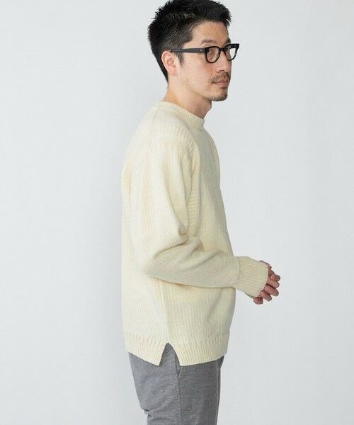 SHIPS / シップス ニット・セーター | SHIPS: 奥山メリヤス ブリティッシュ ウール クルーネック ニット | 詳細9