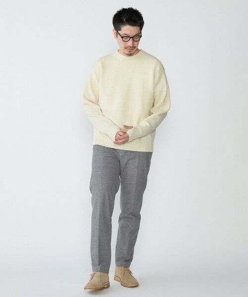 SHIPS / シップス ニット・セーター | SHIPS: 奥山メリヤス ブリティッシュ ウール クルーネック ニット | 詳細1