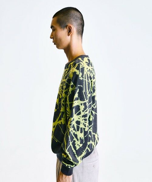 SHIPS / シップス ニット・セーター | City Ambient Products:〈手洗い可能〉ペイント ジャカード クルーネック ニット | 詳細5