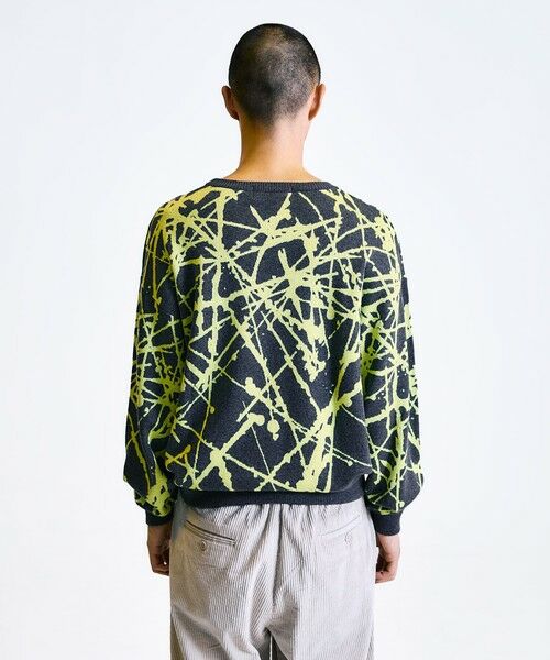 SHIPS / シップス ニット・セーター | City Ambient Products:〈手洗い可能〉ペイント ジャカード クルーネック ニット | 詳細6