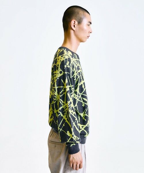 SHIPS / シップス ニット・セーター | City Ambient Products:〈手洗い可能〉ペイント ジャカード クルーネック ニット | 詳細7