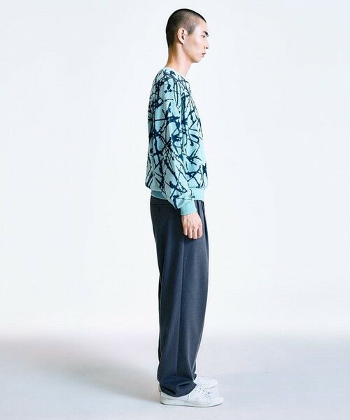 SHIPS / シップス ニット・セーター | City Ambient Products:〈手洗い可能〉ペイント ジャカード クルーネック ニット | 詳細22