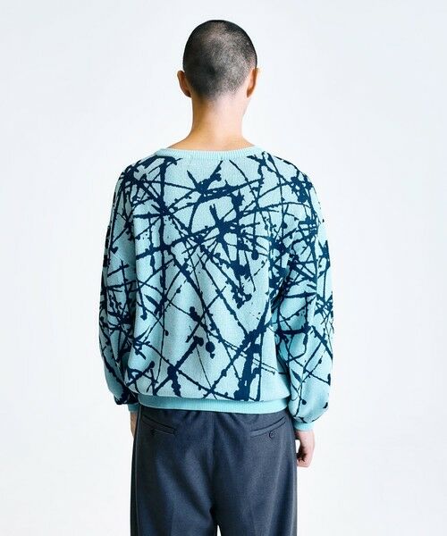 SHIPS / シップス ニット・セーター | City Ambient Products:〈手洗い可能〉ペイント ジャカード クルーネック ニット | 詳細25
