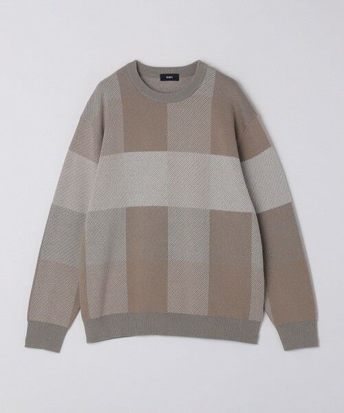 SHIPS / シップス ニット・セーター | SHIPS:〈手洗い可能〉コットン カシミヤ チェック クルーネック ニット | 詳細6