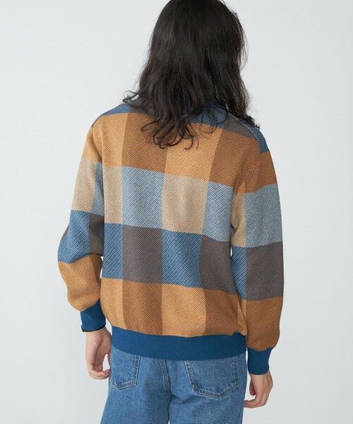 SHIPS / シップス ニット・セーター | SHIPS:〈手洗い可能〉コットン カシミヤ チェック クルーネック ニット | 詳細21