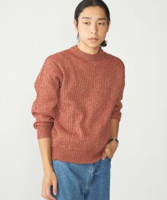 SHIPS / シップス ニット・セーター | SHIPS:〈手洗い可能〉メランジ 畦編み クルーネック ニット