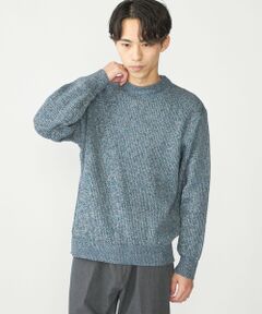 SHIPS / シップス ニット・セーター | SHIPS:〈手洗い可能〉メランジ 畦編み クルーネック ニット