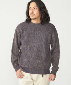 SHIPS / シップス ニット・セーター | SHIPS:〈手洗い可能〉メランジ 畦編み クルーネック ニット
