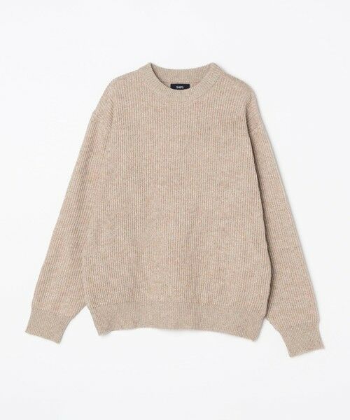 SHIPS / シップス ニット・セーター | SHIPS:〈手洗い可能〉メランジ 畦編み クルーネック ニット | 詳細3