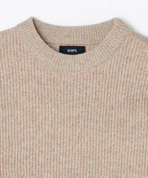 SHIPS / シップス ニット・セーター | SHIPS:〈手洗い可能〉メランジ 畦編み クルーネック ニット | 詳細4