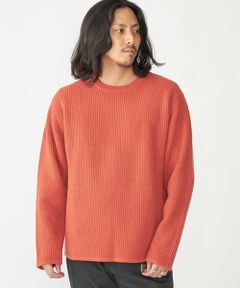 SHIPS / シップス ニット・セーター | SHIPS: ウール リサイクルカシミヤ 畦編み クルーネック ニット