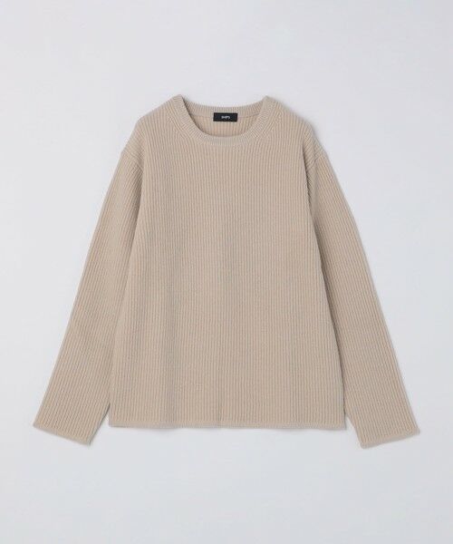 SHIPS / シップス ニット・セーター | SHIPS: ウール リサイクルカシミヤ 畦編み クルーネック ニット | 詳細3