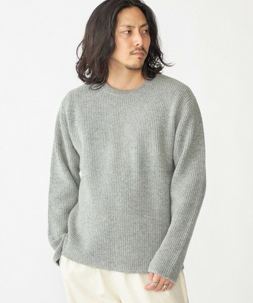 SHIPS / シップス ニット・セーター | SHIPS: ウール リサイクルカシミヤ 畦編み クルーネック ニット | 詳細6