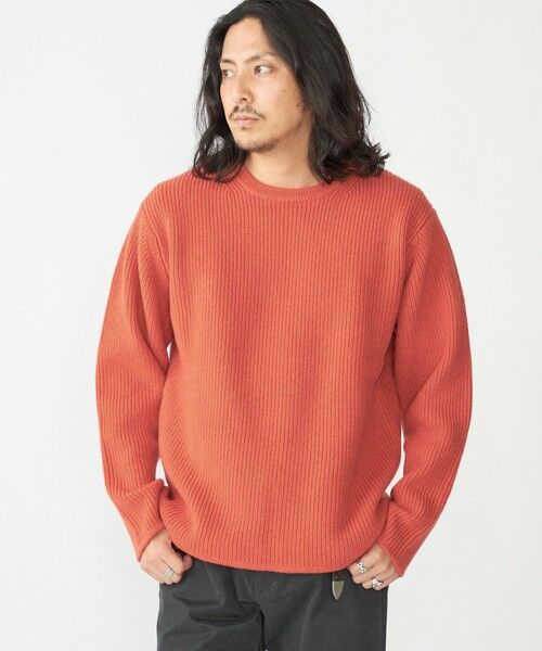 SHIPS / シップス ニット・セーター | SHIPS: ウール リサイクルカシミヤ 畦編み クルーネック ニット | 詳細10