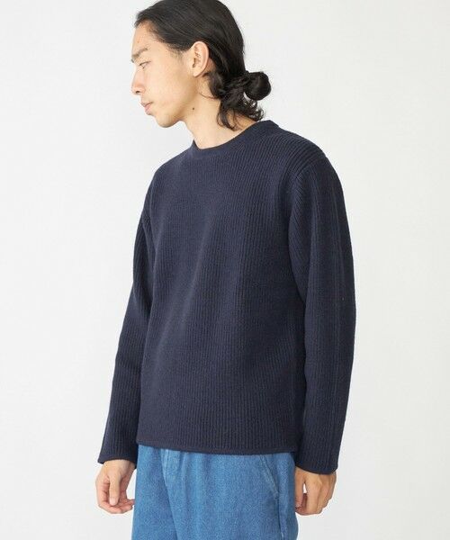 SHIPS / シップス ニット・セーター | SHIPS: ウール リサイクルカシミヤ 畦編み クルーネック ニット | 詳細22