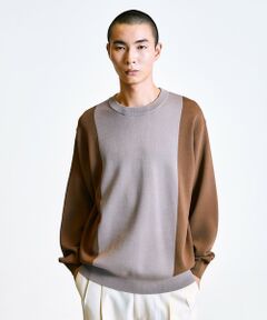 SHIPS / シップス ニット・セーター | City Ambient Products:〈手洗い可能〉バイカラー クルーネック ニット