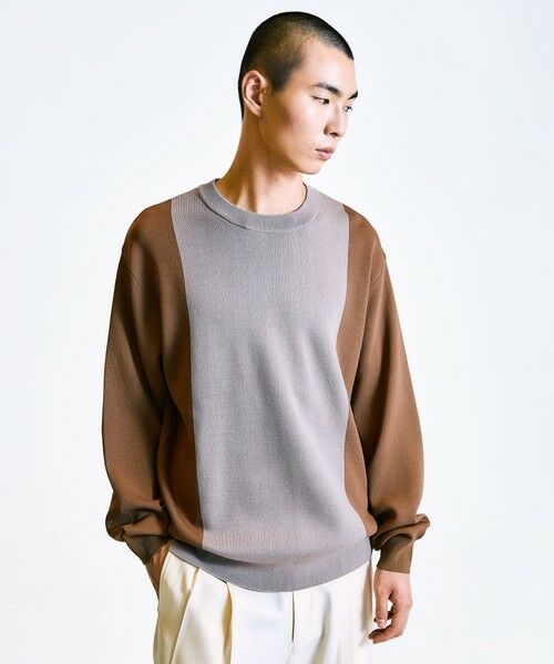 SHIPS / シップス ニット・セーター | City Ambient Products:〈手洗い可能〉バイカラー クルーネック ニット | 詳細13