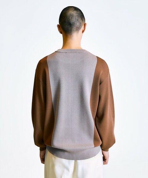 SHIPS / シップス ニット・セーター | City Ambient Products:〈手洗い可能〉バイカラー クルーネック ニット | 詳細9