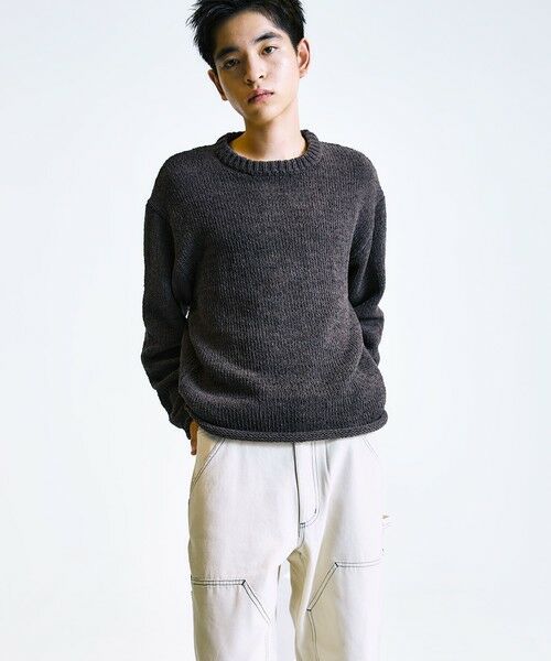 SHIPS / シップス ニット・セーター | City Ambient Products:〈手洗い可能〉モール ロール クルーネック ニット | 詳細9