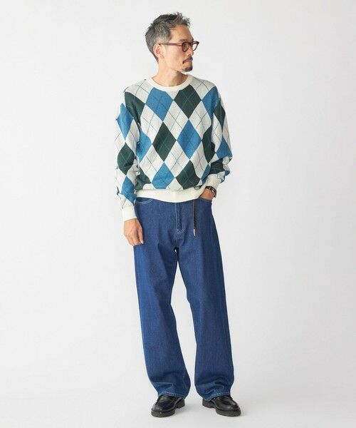 SHIPS / シップス ニット・セーター | SHIPS: 12ゲージ アーガイル クルーネック ニット | 詳細1