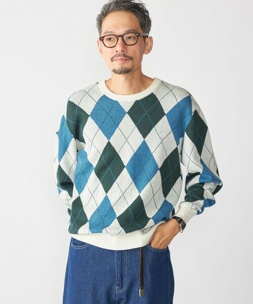 SHIPS / シップス ニット・セーター | SHIPS: 12ゲージ アーガイル クルーネック ニット | 詳細2