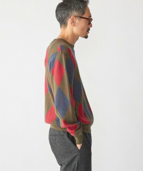 SHIPS / シップス ニット・セーター | SHIPS: 12ゲージ アーガイル クルーネック ニット | 詳細16