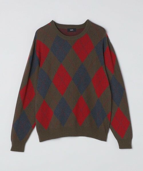 SHIPS / シップス ニット・セーター | SHIPS: 12ゲージ アーガイル クルーネック ニット | 詳細17