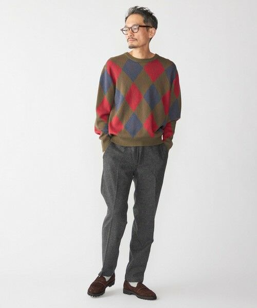 SHIPS / シップス ニット・セーター | SHIPS: 12ゲージ アーガイル クルーネック ニット | 詳細12