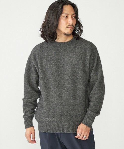 SHIPS / シップス ニット・セーター | SHIPS: ヤク ウール ブレンド 5ゲージ クルーネック ニット | 詳細6
