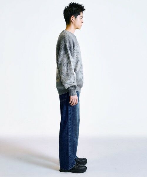 SHIPS / シップス ニット・セーター | City Ambient Products:〈手洗い可能〉シャギー マーブル クルーネック ニット | 詳細4